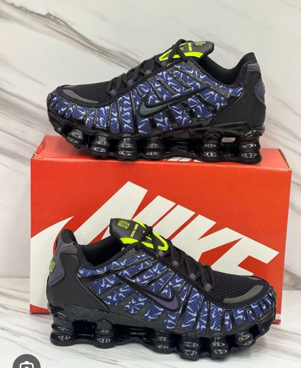 Мъжки Nike Shox TL Black and Blue КОД 2031