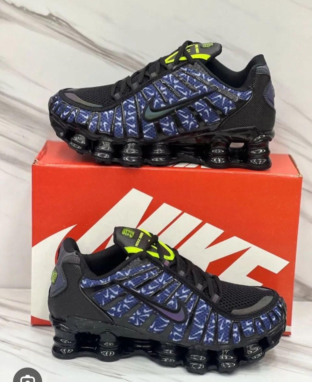 Мъжки Nike Shox TL Black and Blue КОД 2031